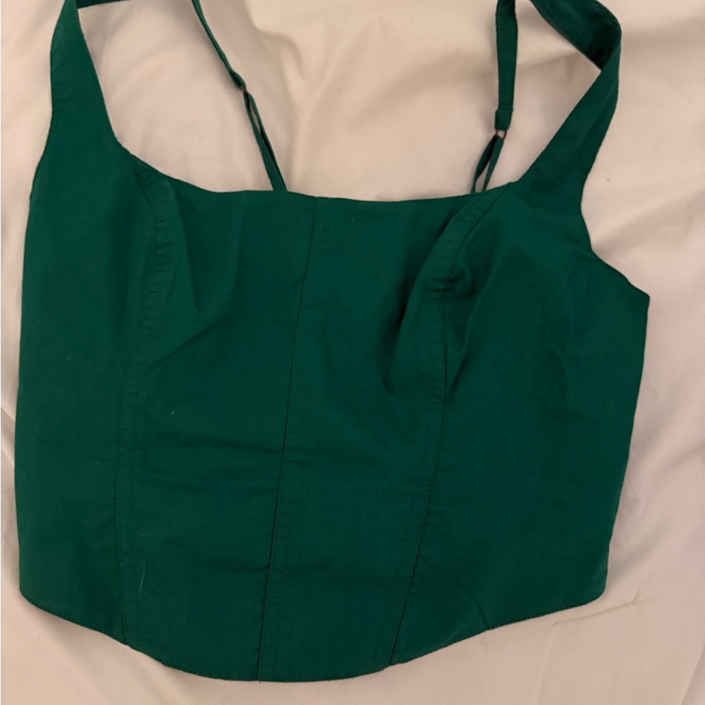 Abercrombie & Fitch Green Crop Top